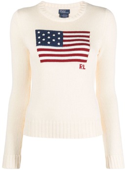 Polo Ralph Lauren: Белый свитер 