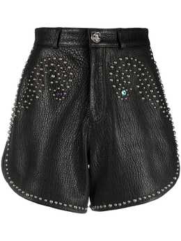 Philipp Plein: Кожаные брюки 