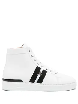 Philipp Plein: Белые кроссовки  Skull