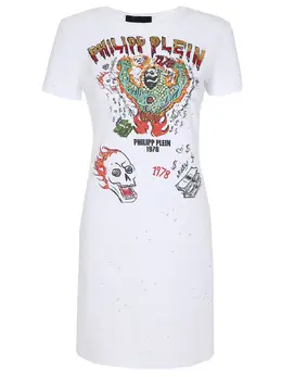 PHILIPP PLEIN: Платье-футболка 