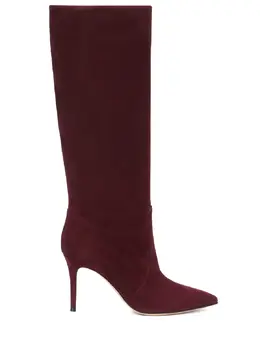 GIANVITO ROSSI: Бордовые сапоги  Hansen