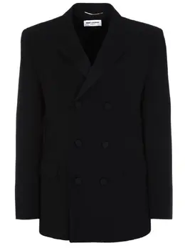SAINT LAURENT: Двубортный жакет 