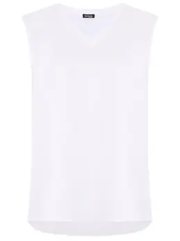 KITON: Льняной топ 