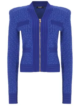 BALMAIN: Кардиган с принтом 
