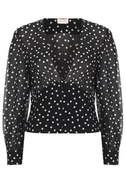 SAINT LAURENT: Шёлковая блуза 