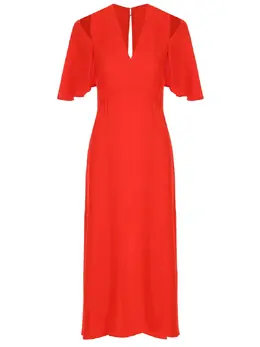 VICTORIA BECKHAM: Платье из вискозы 