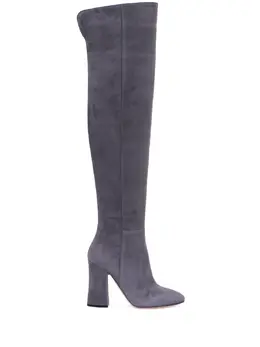 GIANVITO ROSSI: Серые сапоги 