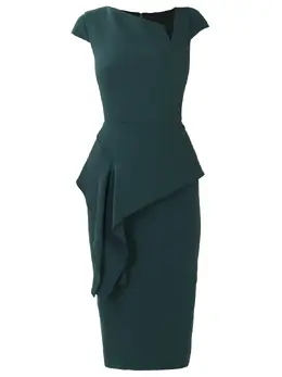ROLAND MOURET: Платье из шерсти 
