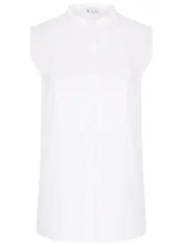 LORO PIANA: Хлопковый топ 