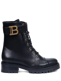 BALMAIN: Чёрные ботинки  Ranger