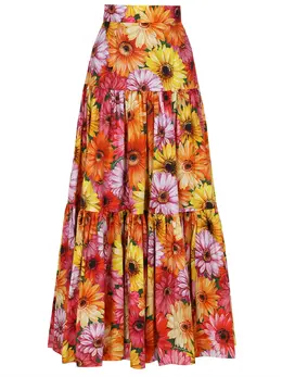 DOLCE &amp; GABBANA: Хлопковая юбка 