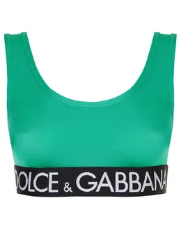 DOLCE &amp; GABBANA: Зелёный топ 