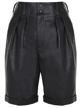 SAINT LAURENT: Кожаные шорты 