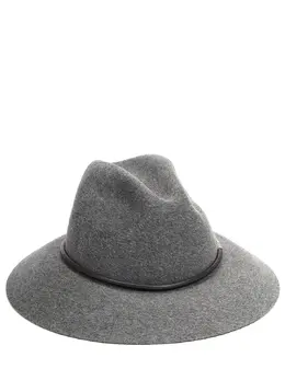 BRUNELLO CUCINELLI: Серая шляпа 