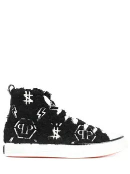 PHILIPP PLEIN: Чёрные кеды 