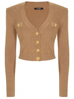 BALMAIN: Кардиган из вискозы 