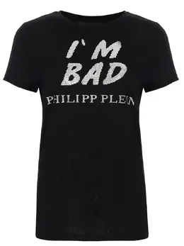 PHILIPP PLEIN: Футболка со стразами 