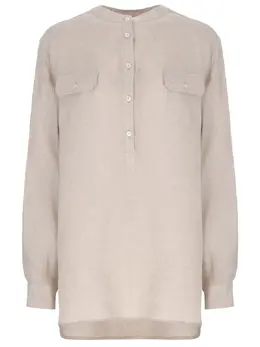 KITON: Льняная рубашка 