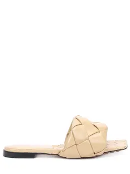 BOTTEGA VENETA: Бежевые шлёпанцы 