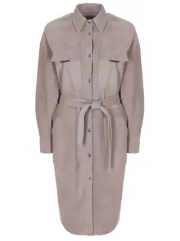 BRUNELLO CUCINELLI: Замшевое платье 