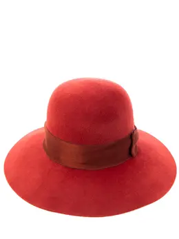LORO PIANA: Бордовая шляпа 