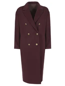 BRUNELLO CUCINELLI: Двубортное пальто 