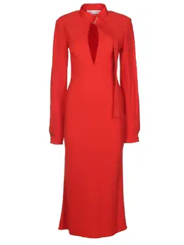 VICTORIA BECKHAM: Красное платье 