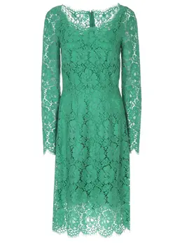 DOLCE &amp; GABBANA: Кружевное платье 