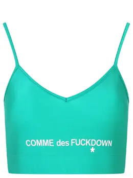 COMME DES FUCKDOWN: Зелёный топ 