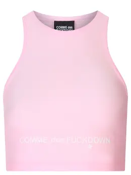 COMME DES FUCKDOWN: Розовый топ 