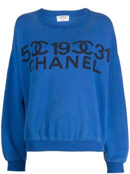 CHANEL Pre-Owned: Свитшот с принтом 