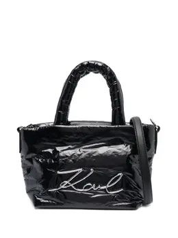 Karl Lagerfeld: Чёрная сумка-шоппер  K/Signature