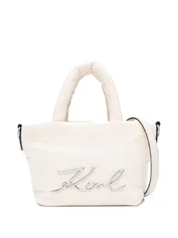 Karl Lagerfeld: Белая сумка-шоппер  K/Signature