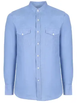 CANALI: Льняная рубашка 