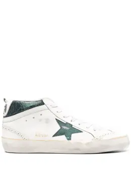 Golden Goose: Белые кроссовки  Mid Star