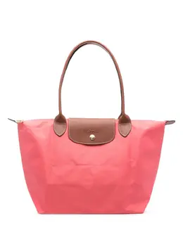 Longchamp: Розовая сумка-шоппер  Le Pliage