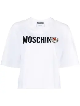 Moschino: Футболка с принтом 
