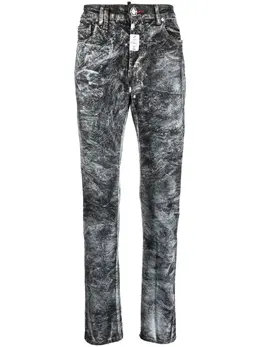 Philipp Plein: Джинсы с абстрактным принтом 
