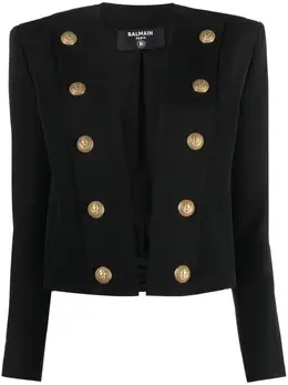 Balmain: Обтягивающая куртка 