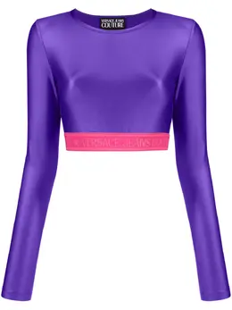 Versace Jeans Couture: Топ кроп-топ 