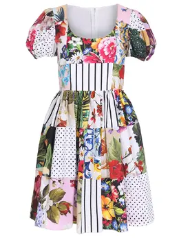 DOLCE &amp; GABBANA: Хлопковое платье 