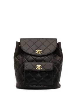 CHANEL Pre-Owned: Коричневый рюкзак 