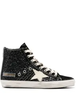 Golden Goose: Чёрные кроссовки  Francy