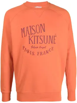 Maison Kitsuné: Свитшот с принтом 