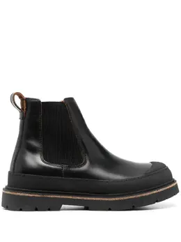 Birkenstock: Чёрные ботинки 