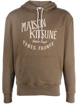 Maison Kitsuné: Толстовка цвета хаки 