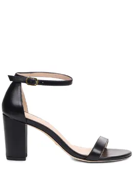 STUART WEITZMAN: Чёрные босоножки  Nearlynude
