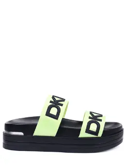 DKNY: Чёрные шлёпанцы 