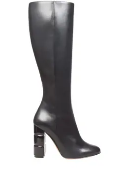 S.FERRAGAMO: Чёрные сапоги 