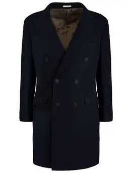 BRUNELLO CUCINELLI: Двубортное пальто 